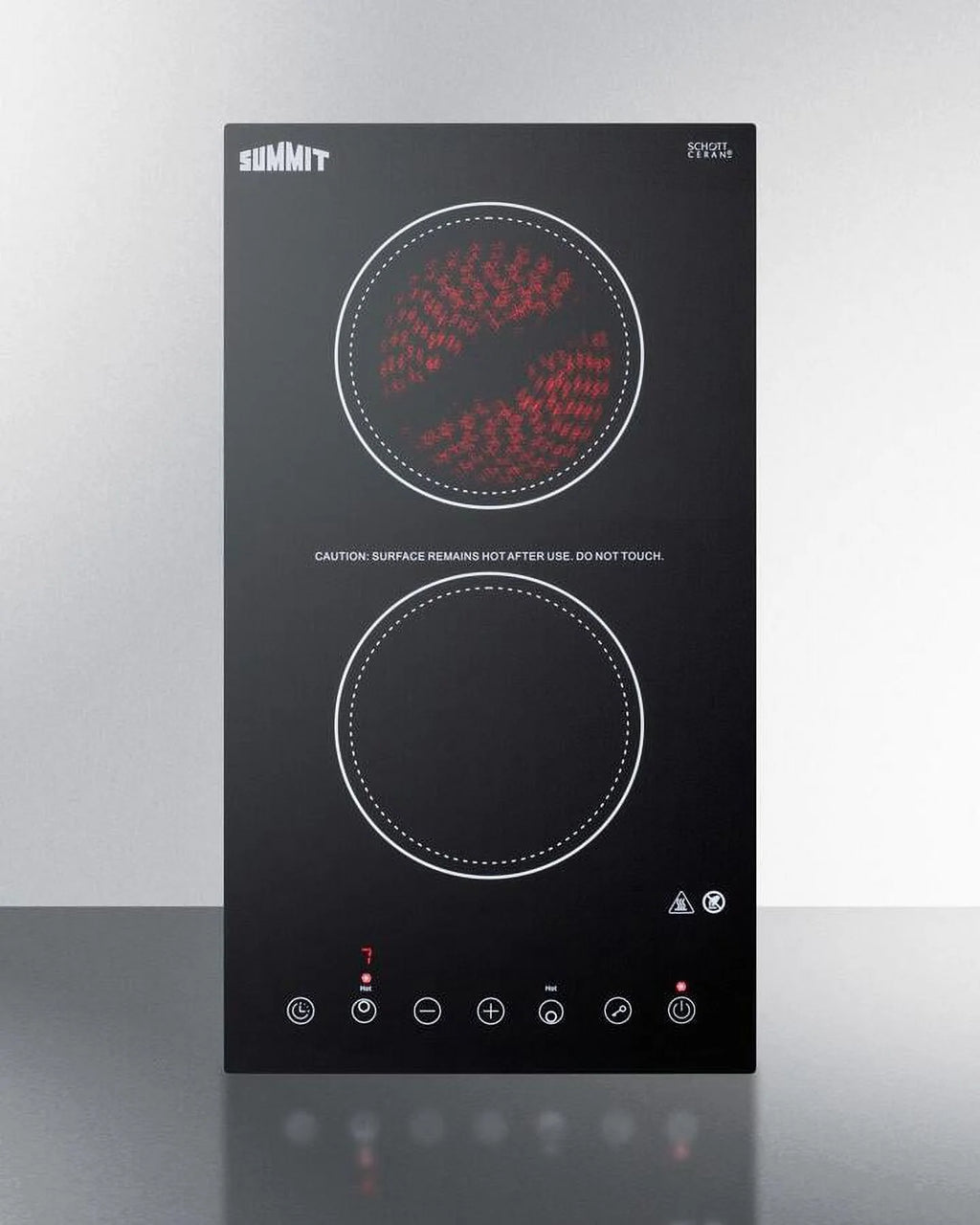 2-Burner Electric Cooktop in Black Y427262