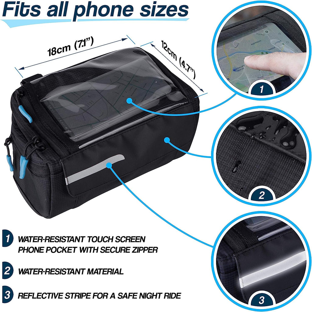 4L Waterproof Bike Handlebar Bag W3831