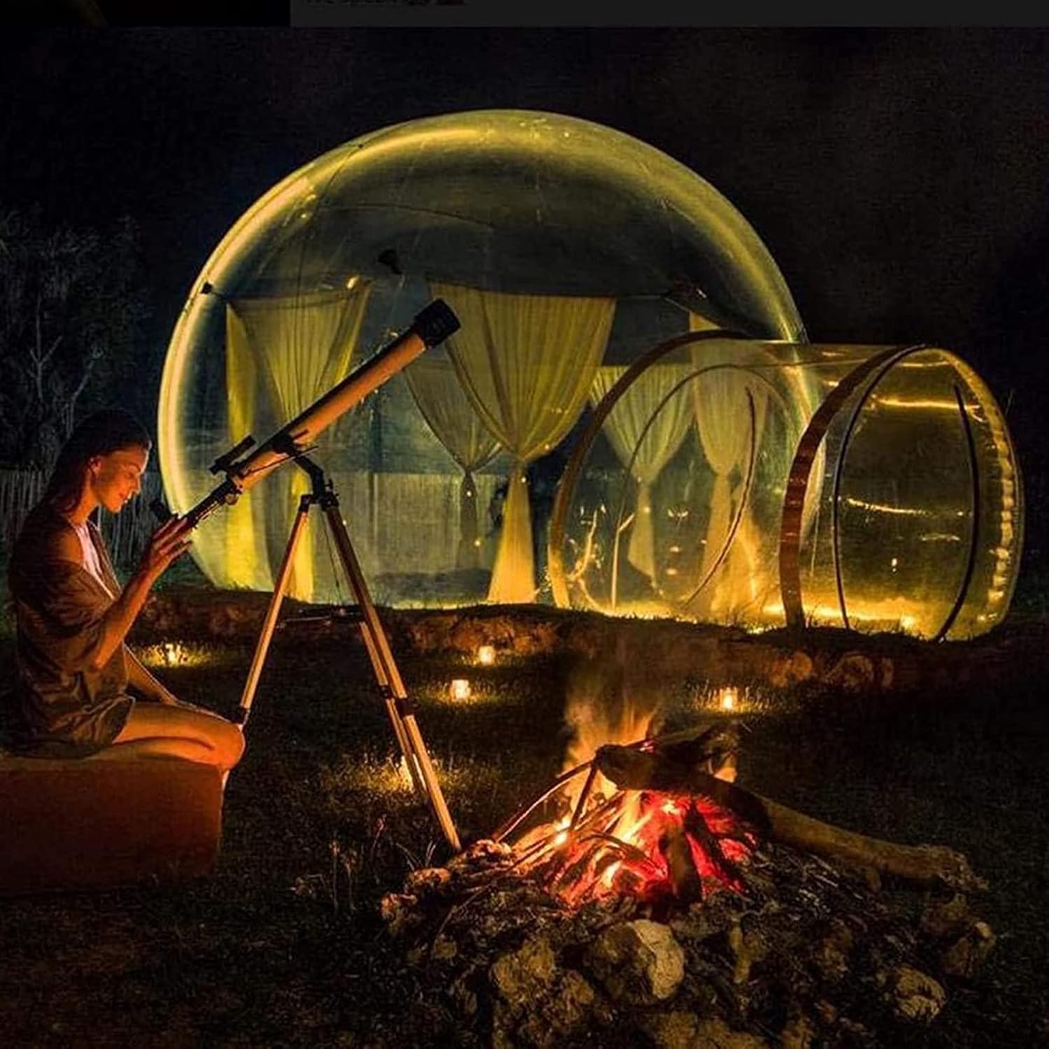 Transparent Inflatable Dome Tent with Blower Y39497