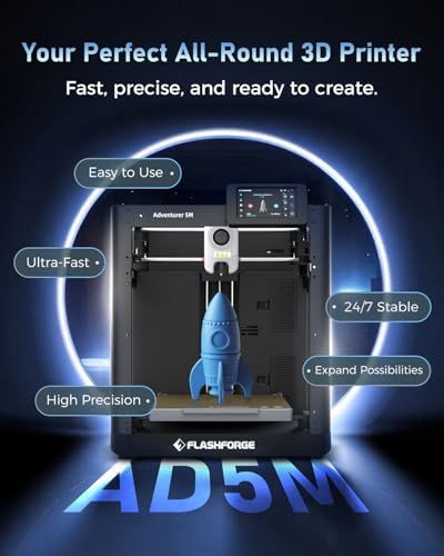 3D Printer, CoreXY High-Speed Printer with Auto Leveling, Direct Drive Extruder, 220×220×220mm Build Volume O7622