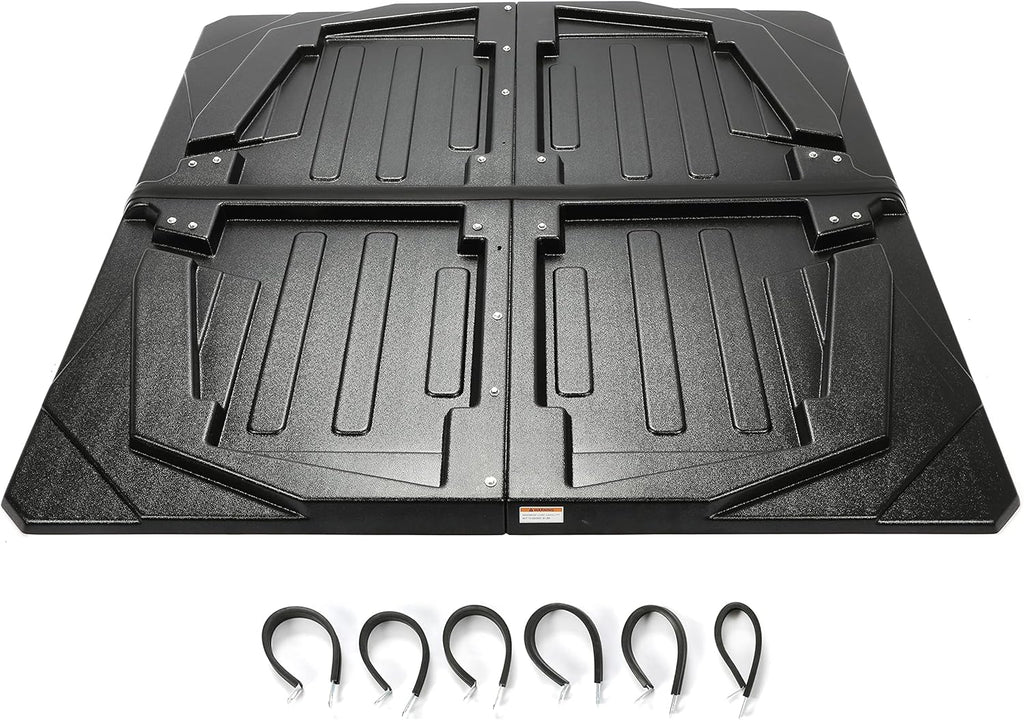 Hard Top Roof 2 Piece Black Replacement for Kawasaki Mule 4 Seater Models U8676