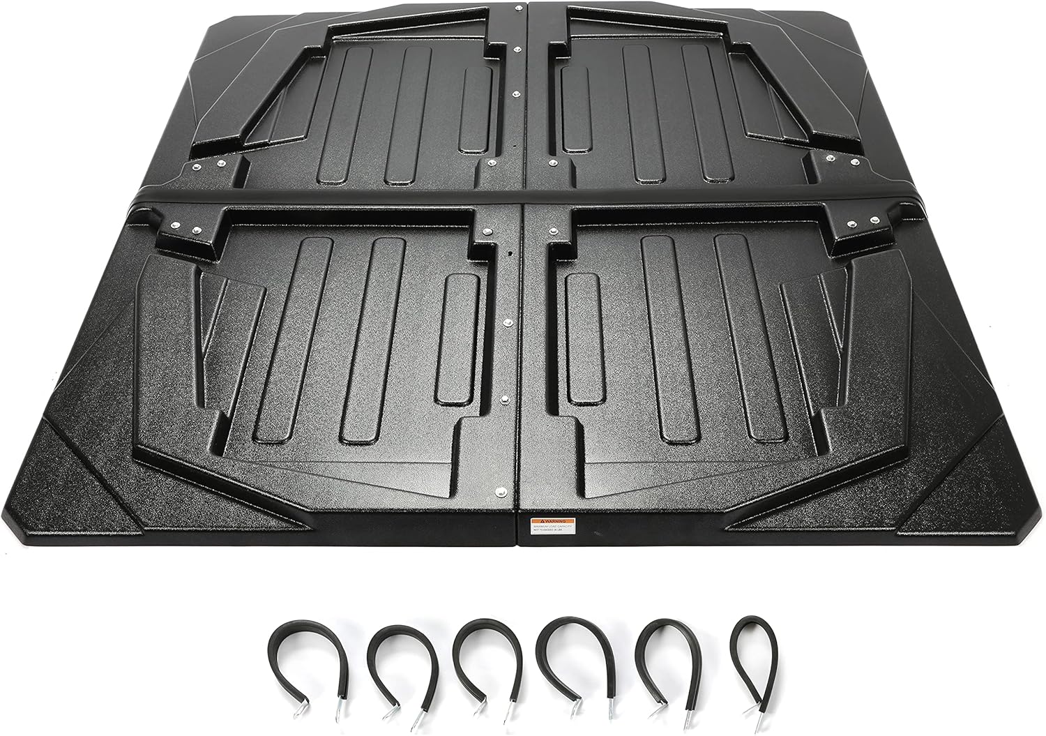 Hard Top Roof 2 Piece Black Replacement for Kawasaki Mule 4 Seater Models U8676