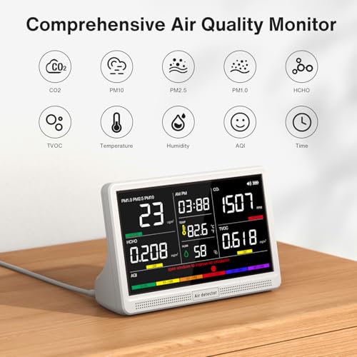 16 in 1 Air Quality Monitor with 7" Display B250