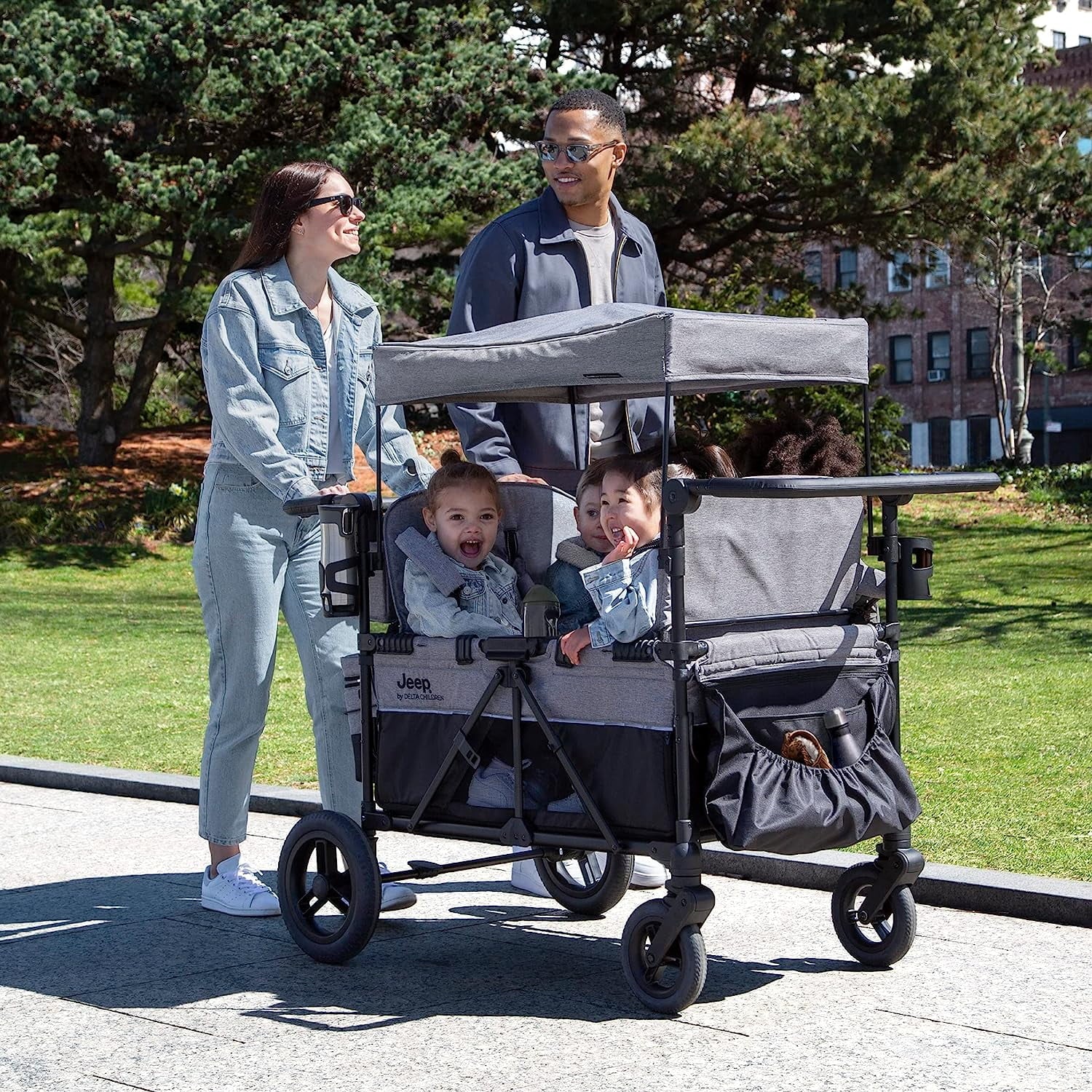 Grey 4 Seater Stroller Wagon P885697