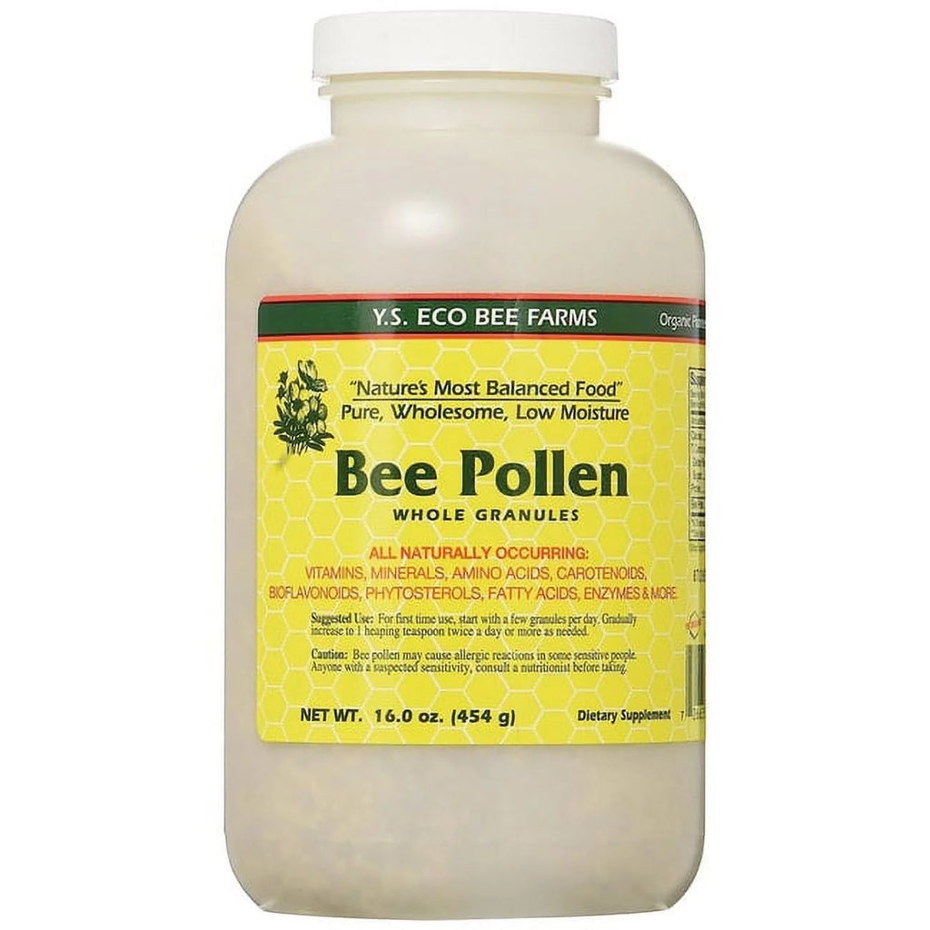 Low Moisture Bee Pollen Whole Granules 16 oz N262