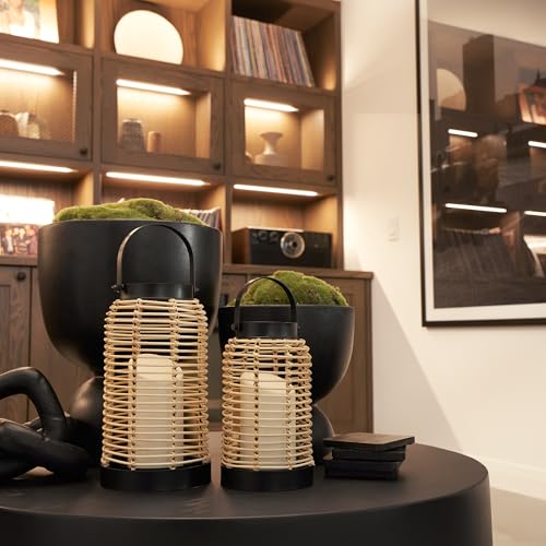 Natural Rattan Boho Lanterns Z12855
