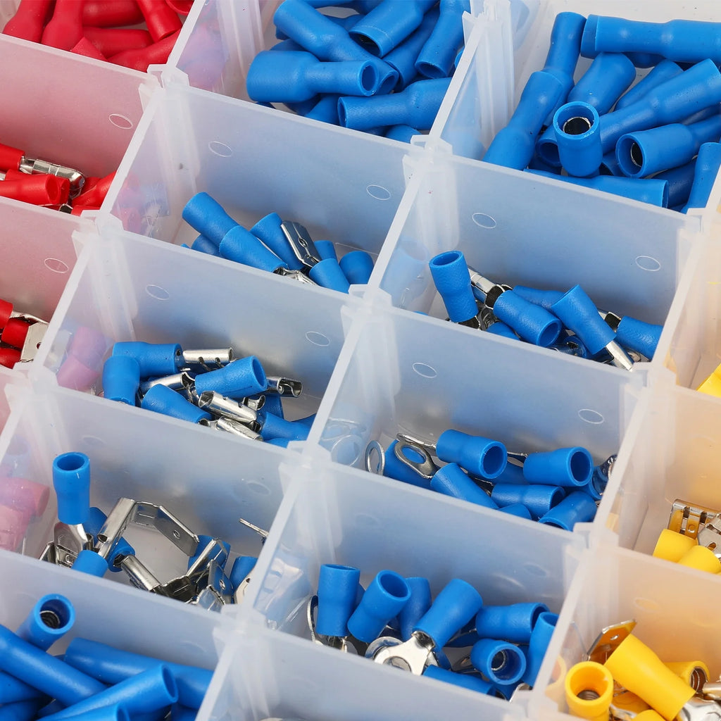480 Pcs Insulated Electrical Terminals Crimp Box Kit S703