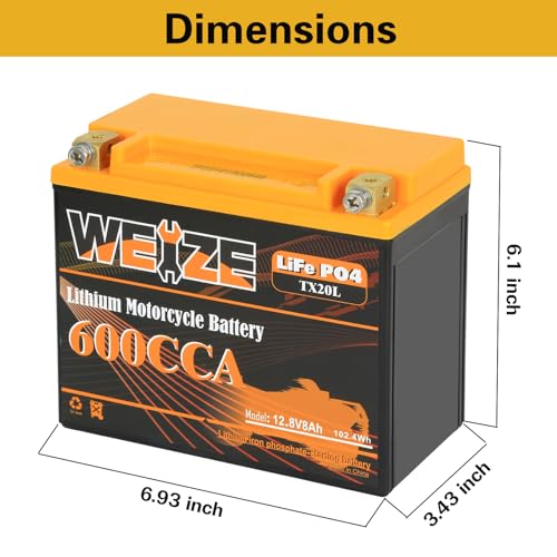 12V 10AH Lithium Motorcycle Battery Y6526