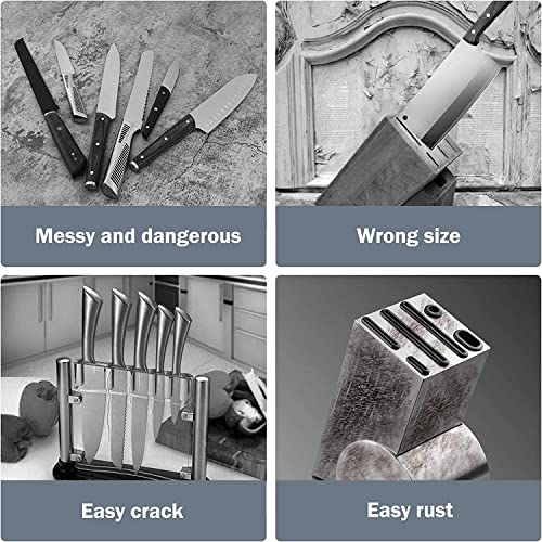 Black Detachable Knife Block with Scissors Slot T58049