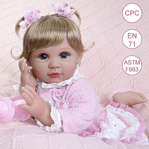 22 inch Reborn Baby Doll with Feeding Toy Accessories R32710