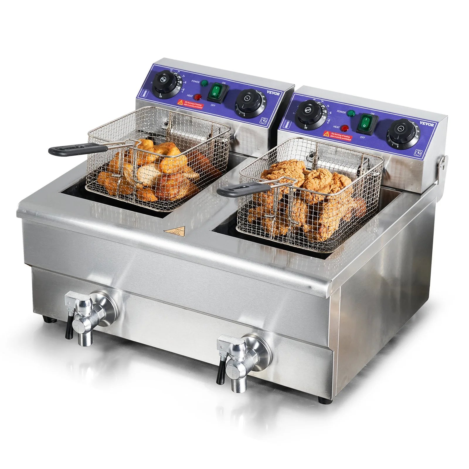 3000W Dual Tank Electric Deep Fryer V952792