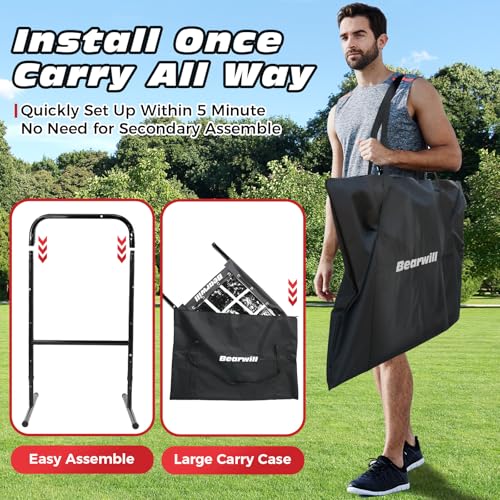 9 Hole Baseball Softball Pitching Net with Strike Zone B38526