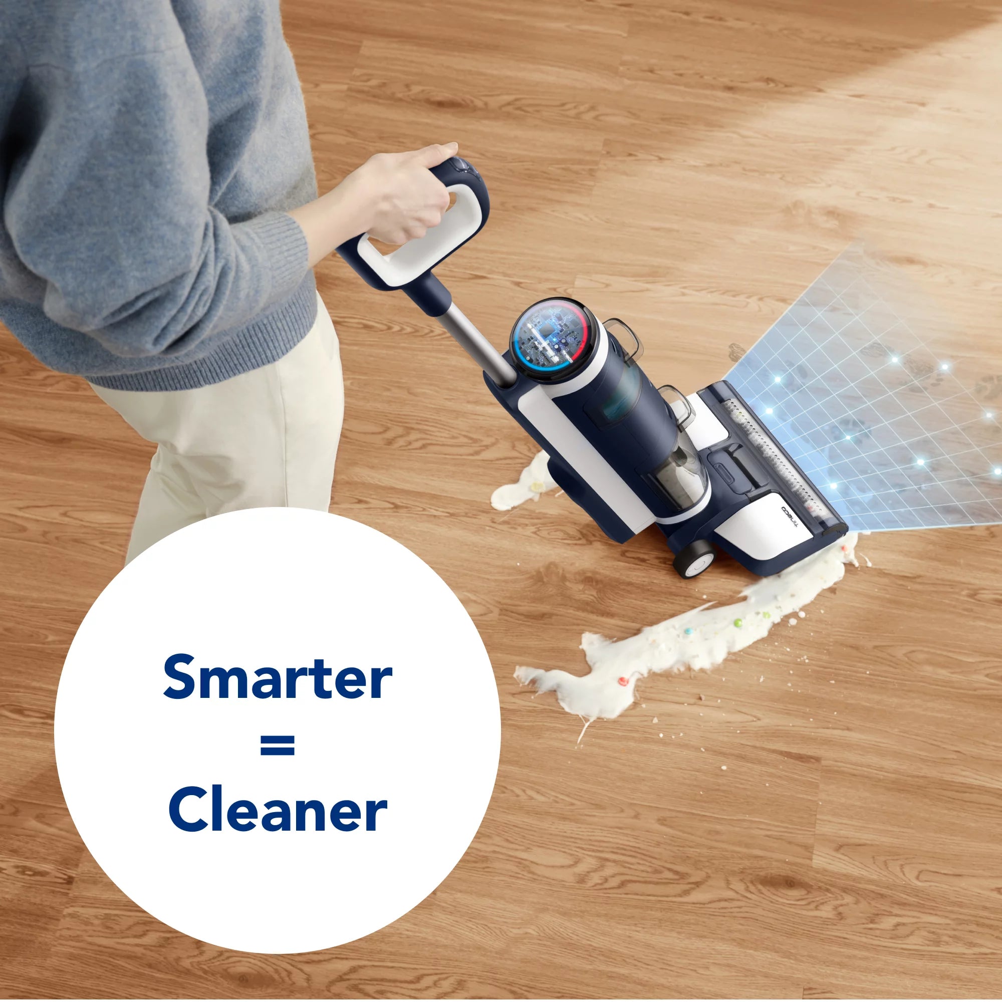 Blue Cordless Wet Dry Hard Floor Vacuum Cleaner B6870