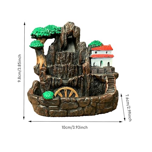 Incense Holder Resin Reflux Waterwheel Incense Burner O5200