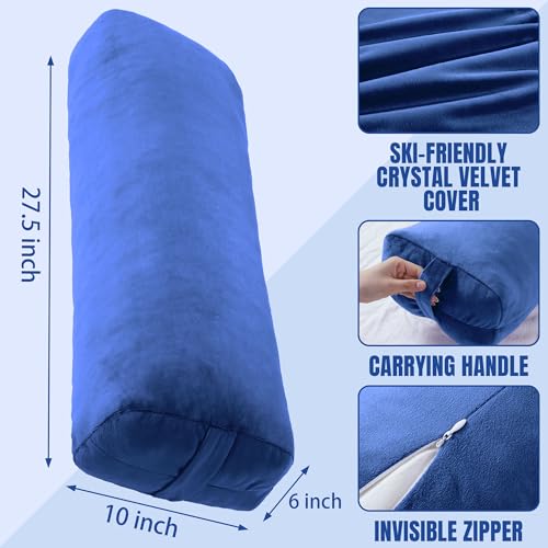 Rectangular Yoga Bolster Pillow with Carry Handle, 27"X10"X6" R62070