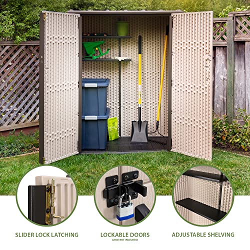 Vertical Storage Shed, Desert Sand T842546