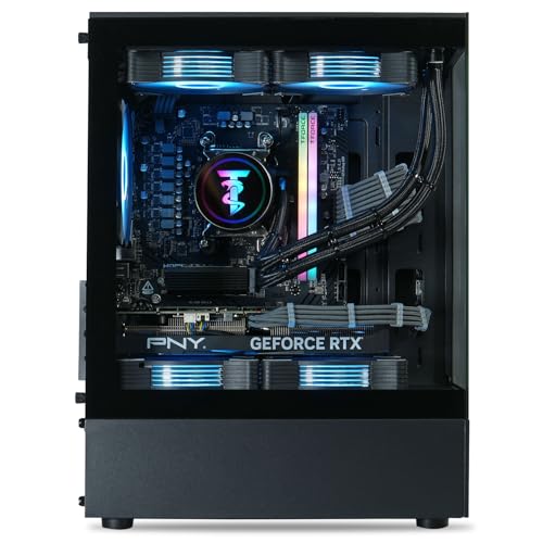 Black Liquid-Cooled Gaming Desktop PC A2610