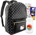 Faux Leather Backpack with Front Pocket J937