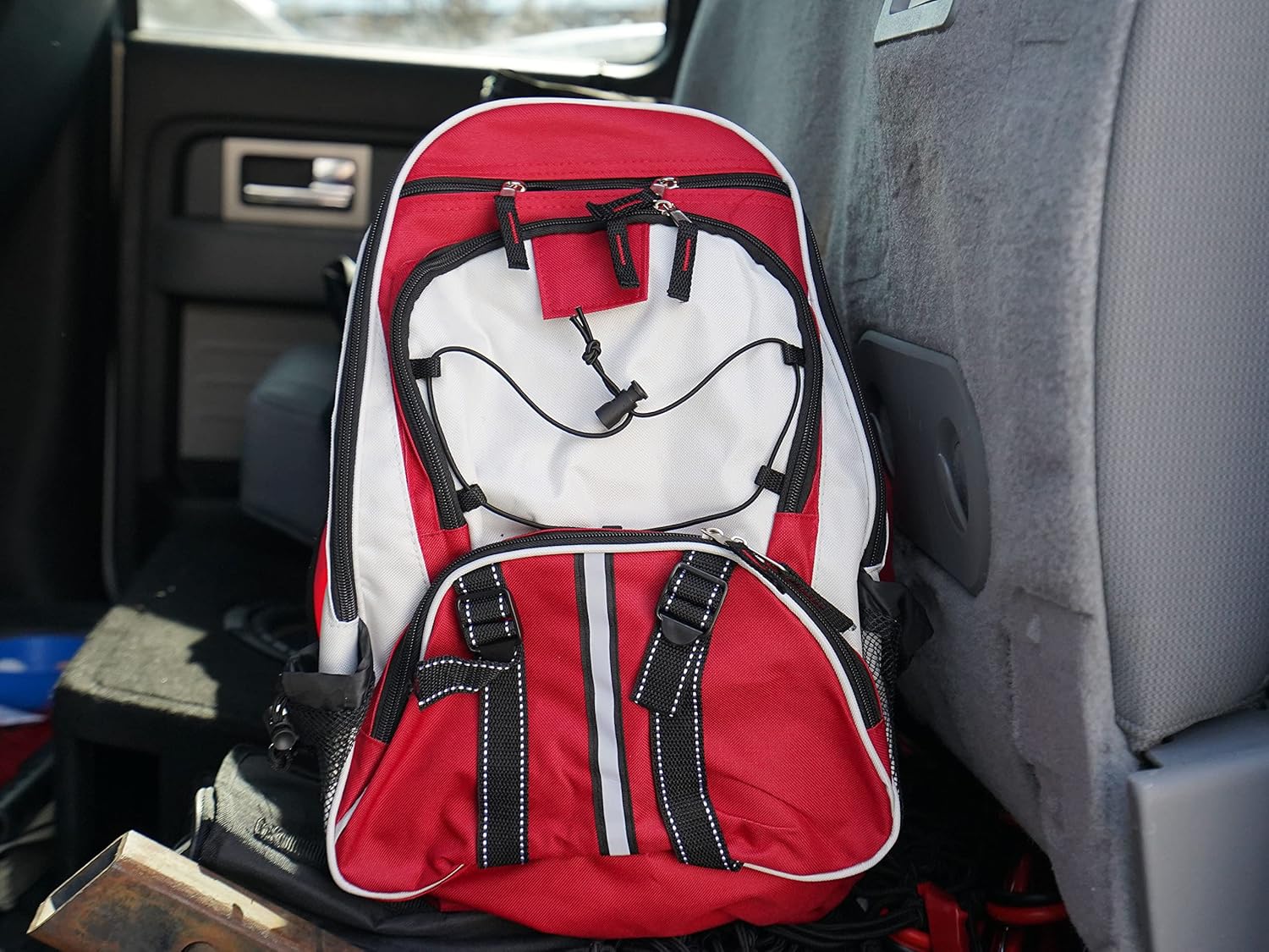 Red Deluxe 72 Hour Emergency Backpack Survival Kit Z6544