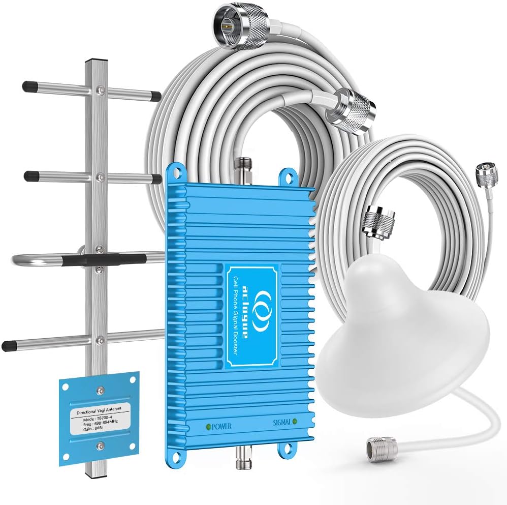 Blue Cell Phone Signal Booster 5G 4G LTE 700MHz Band 12/17 FDD K552