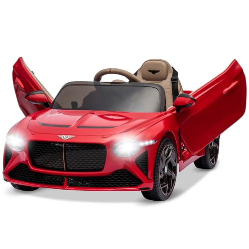 White Licensed Bentley Bacalar Kids Electric Car with Parent Remote Control V50014