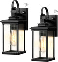 2 Pack Matte Black Outdoor Wall Lights M845