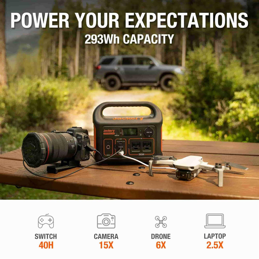 Portable Power Station 300W Solar Generator V923