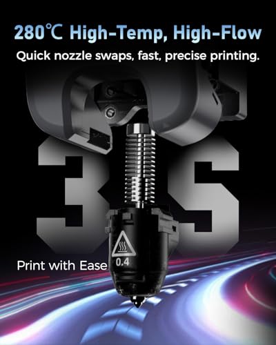 3D Printer, CoreXY High-Speed Printer with Auto Leveling, Direct Drive Extruder, 220×220×220mm Build Volume O7622