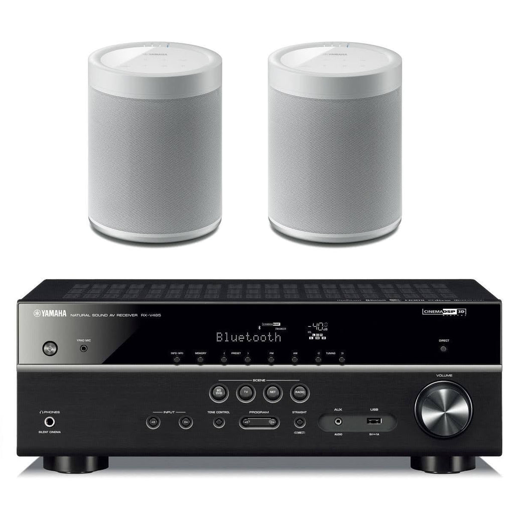 5.1 Channel AV Network Receiver with Wireless Speakers (White) Y8306