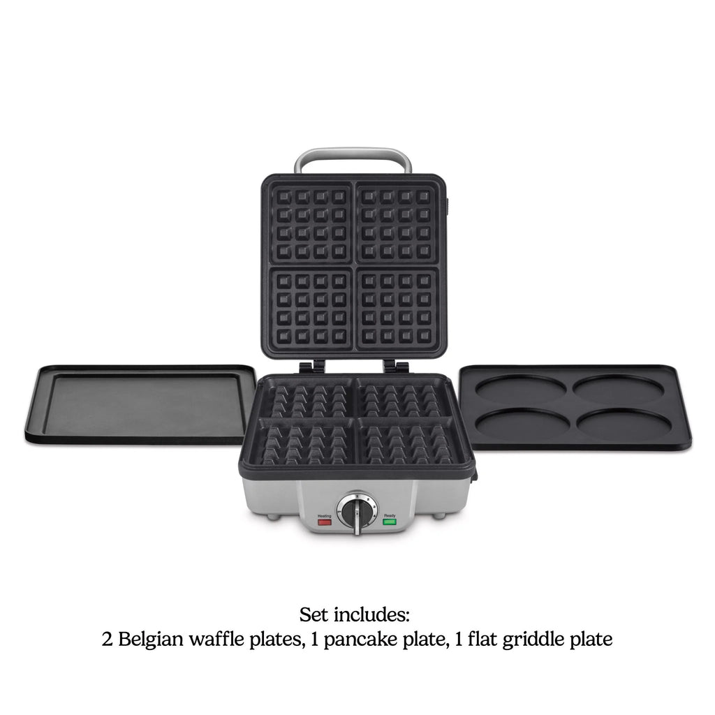 Belgian Waffle Maker with Pancake Plates T818