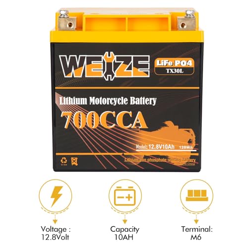 12V 10AH Lithium Motorcycle Battery Y6526