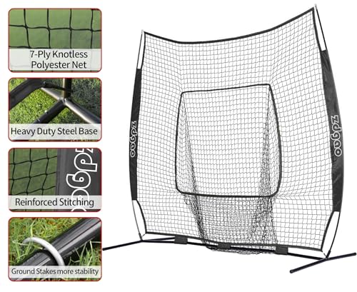 7×7ft Baseball Practice Net with Carry Bag N140