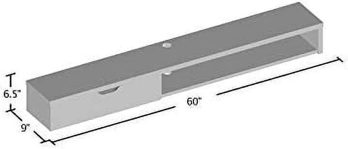 Cappuccino Wood Floating TV Stand T935568