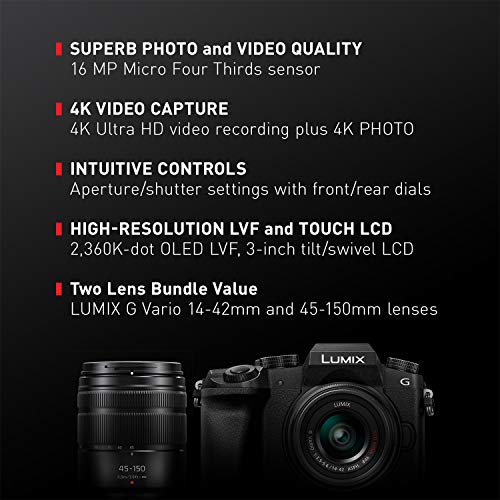 4K Mirrorless Camera, 16 Megapixel Digital Camera, 14-42 mm Lens Kit Y958
