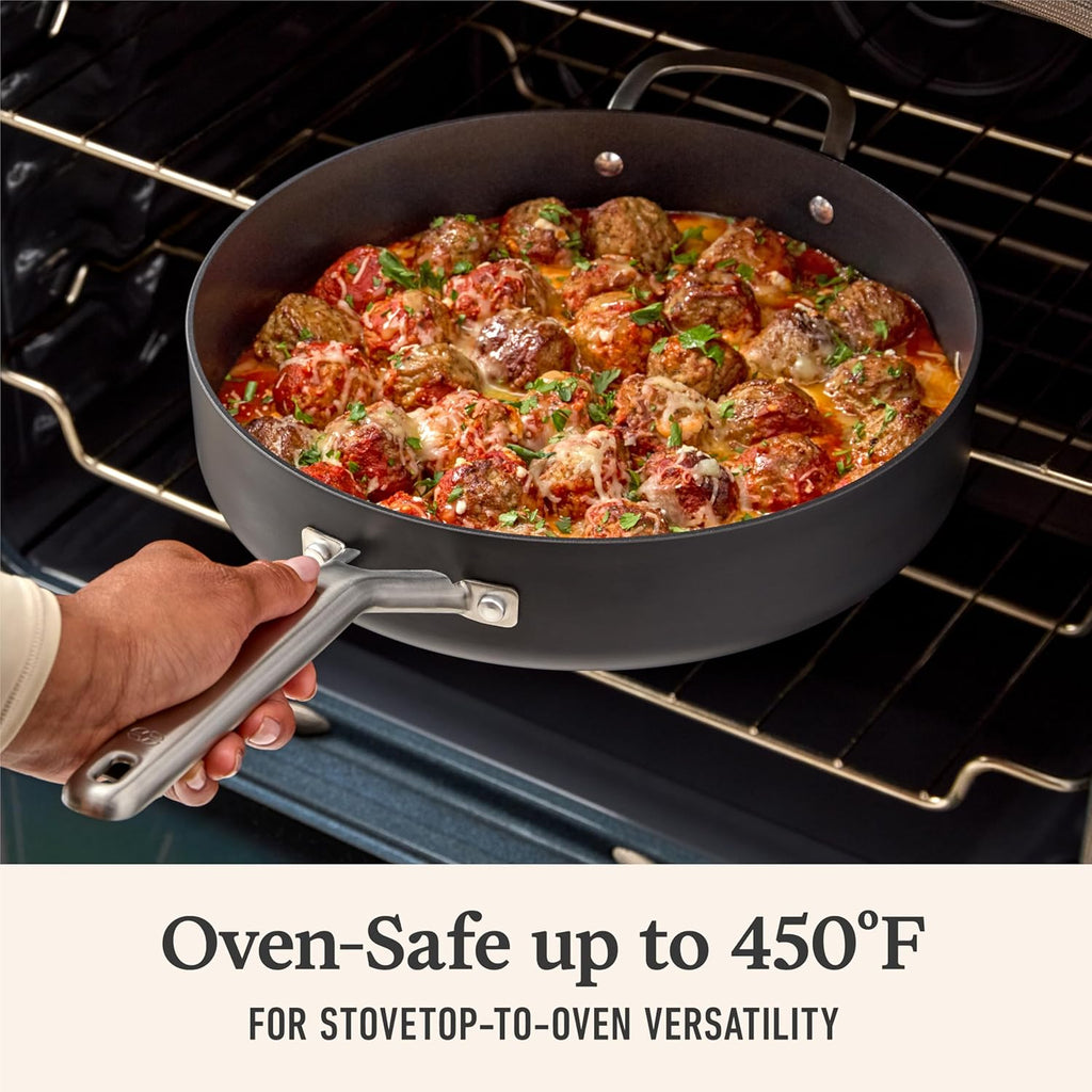 Hard-Anodized Nonstick 5-Qt Sauté Pan with Lid C7337