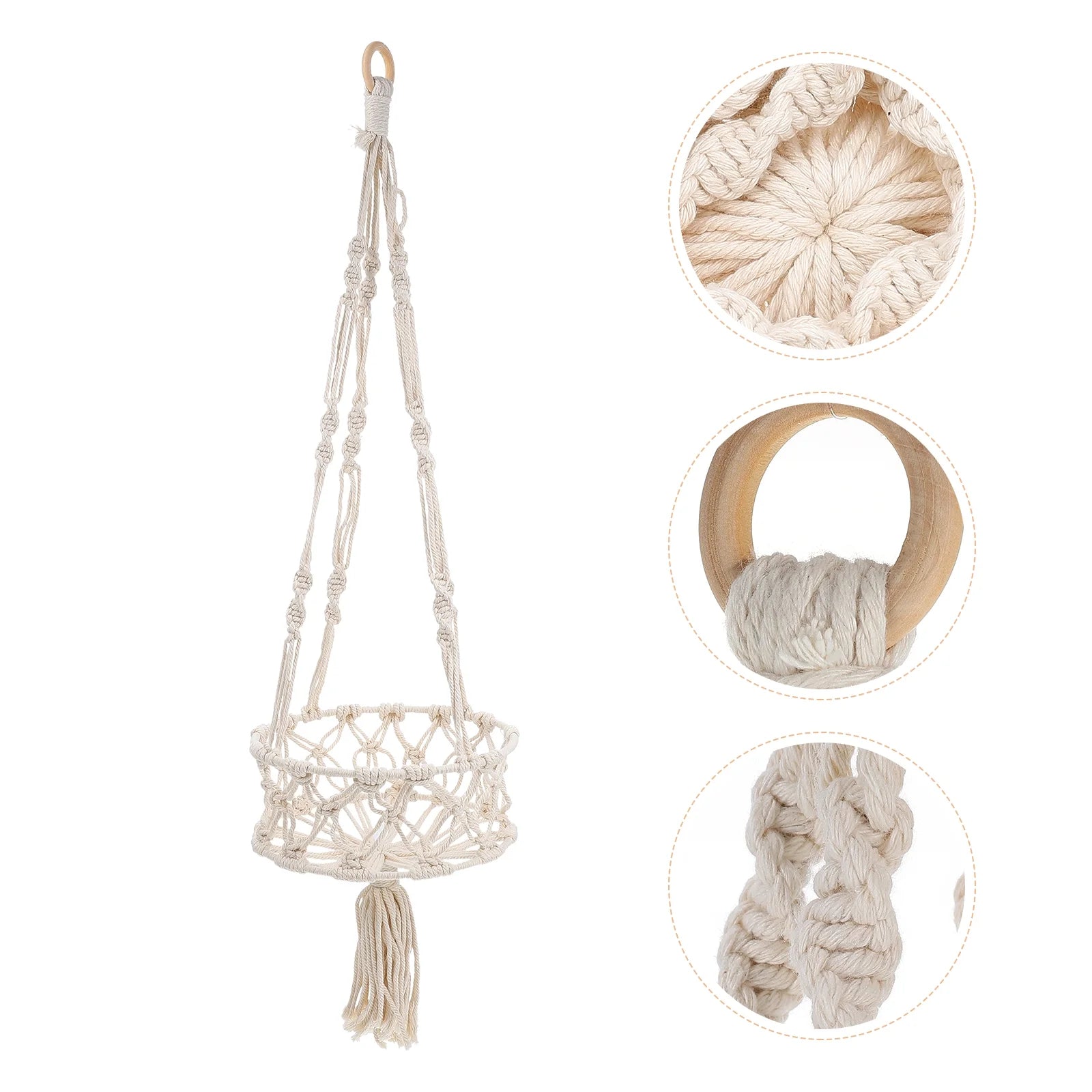 Woven Fruit Basket Hanging Flower Pot L783030