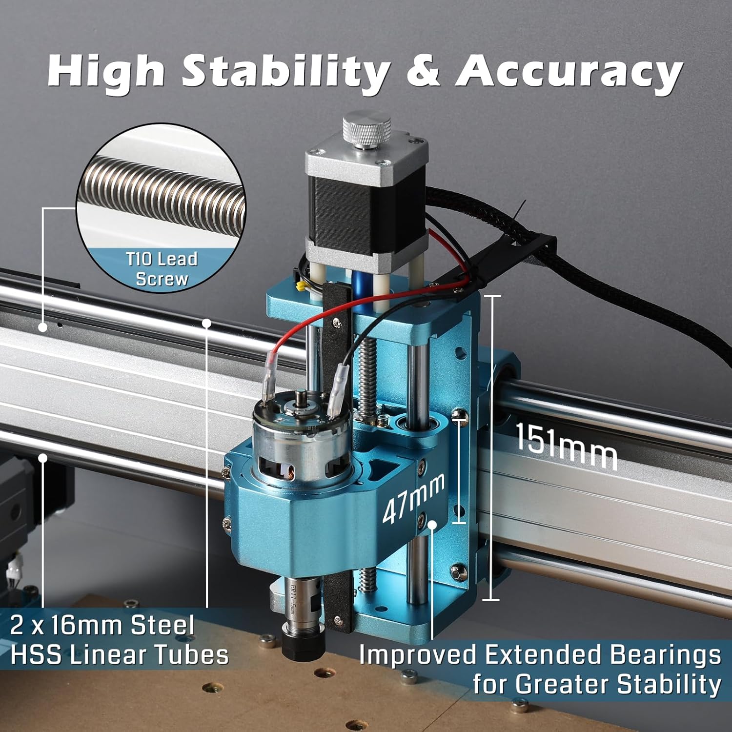 CNC Router Machine 4040-PRO with 10W Compressed Spot Laser Module T406