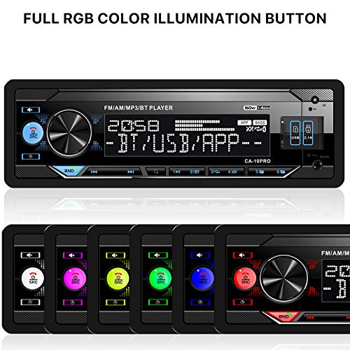 Single Din Bluetooth Car Stereo with Dual USB SD AUX FM AM Radio Receiver E99200