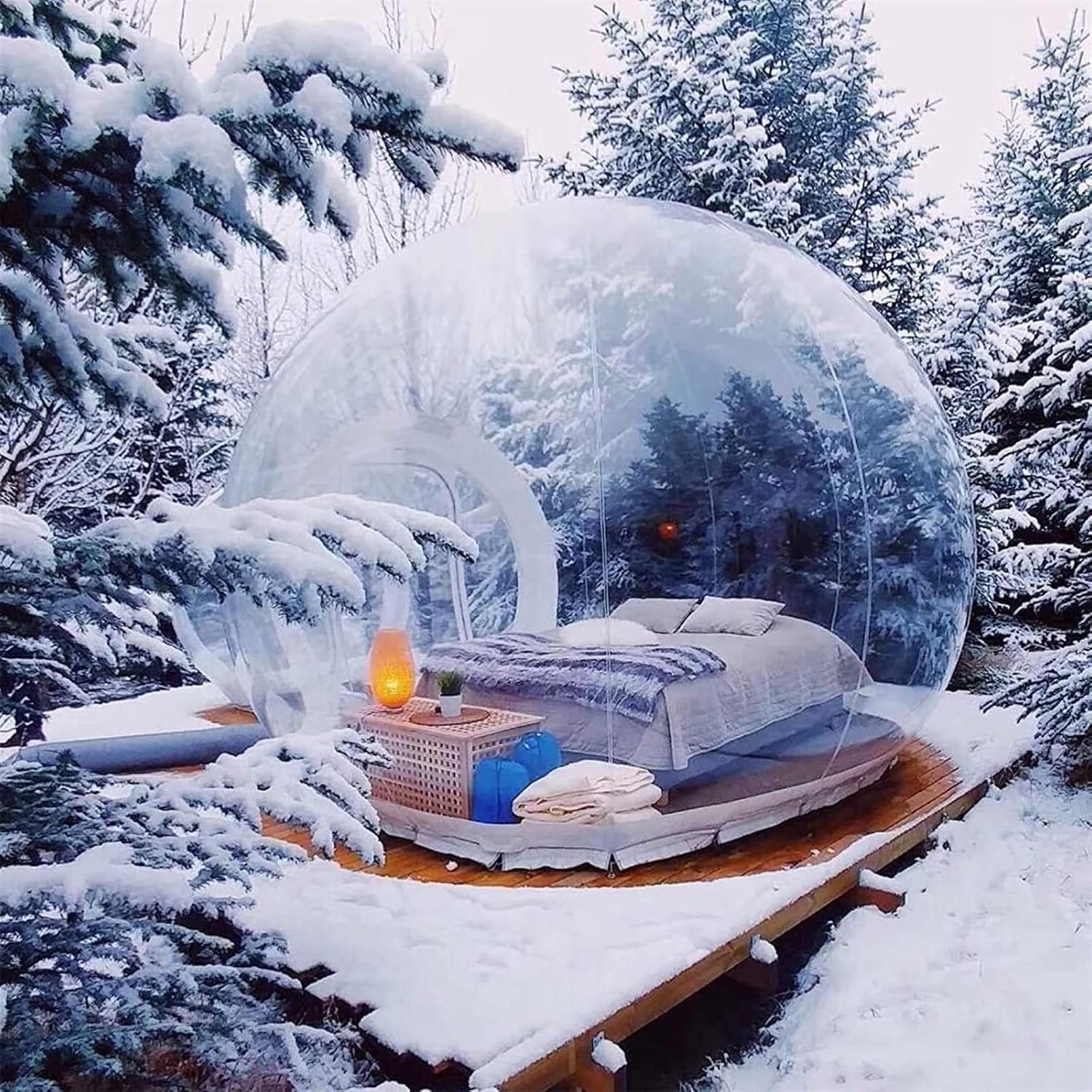 Transparent Inflatable Dome Tent with Blower Y39497