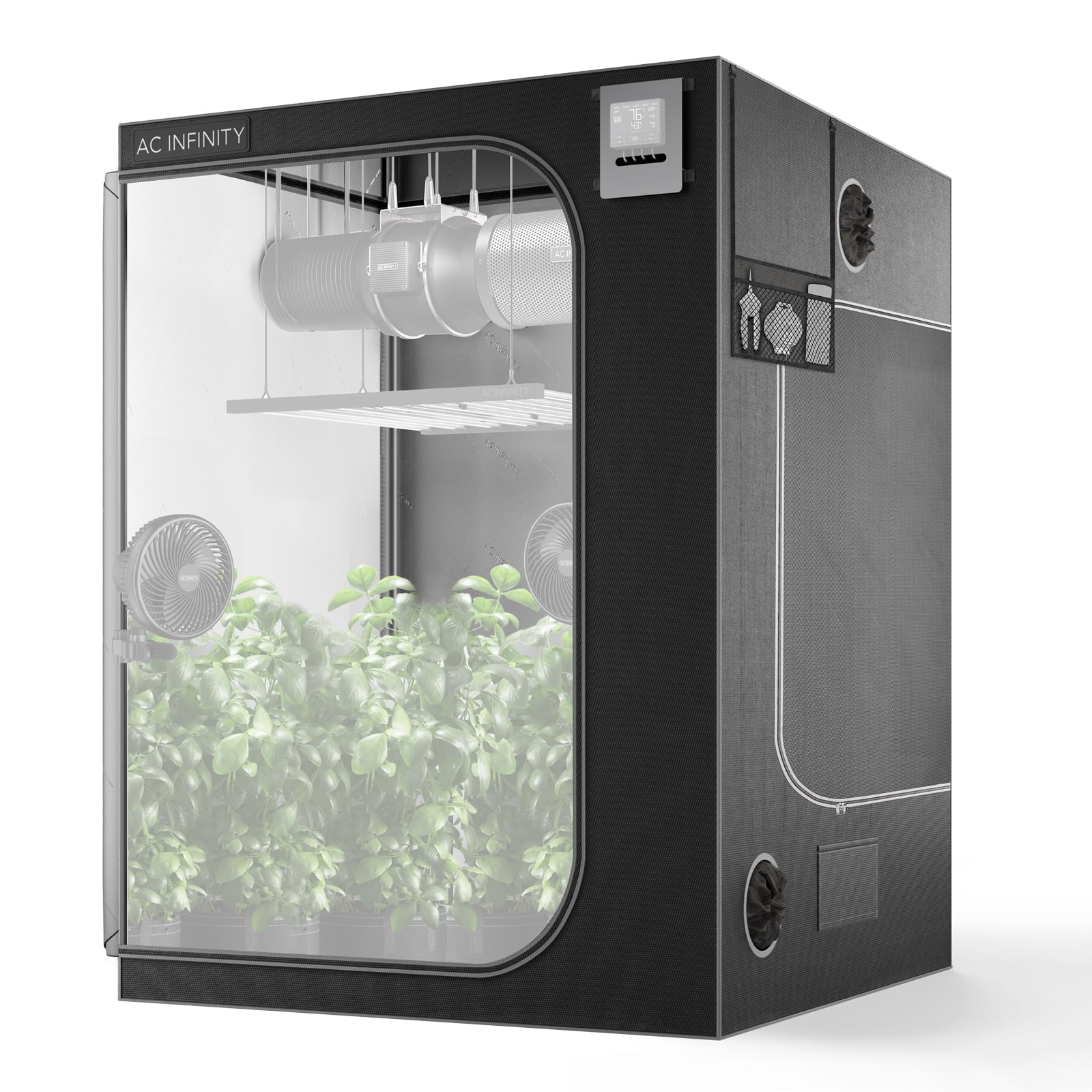 60"x60"x80" 2000D Diamond Mylar Canvas Grow Tent D995