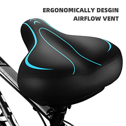 Wide Memory Foam Bike Seat H20227