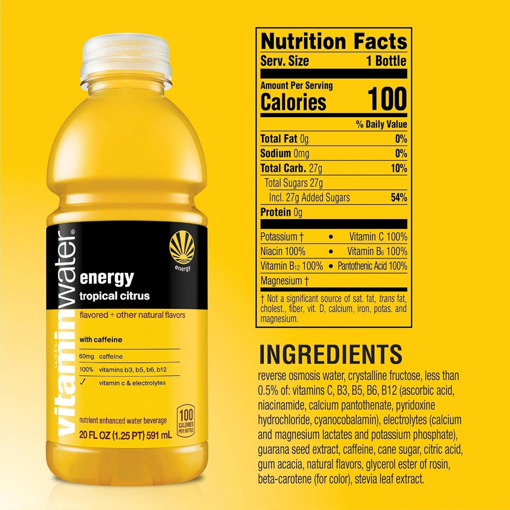 20 Fl Oz Nutrient Enhanced Flavored Water Variety Pack of 10 R64884