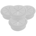 White 4 Pcs Wall Grommets for Cables P49507