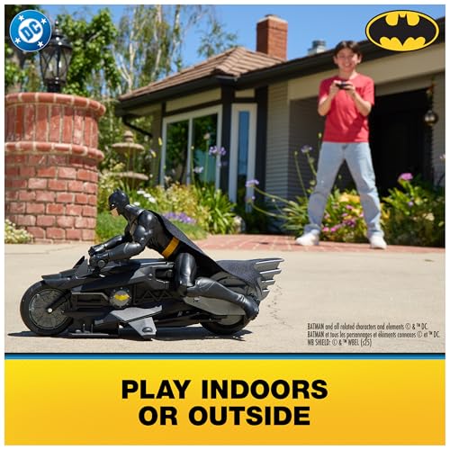 Batman Remote Control Batcycle with 12" Batman Action Figure V2158
