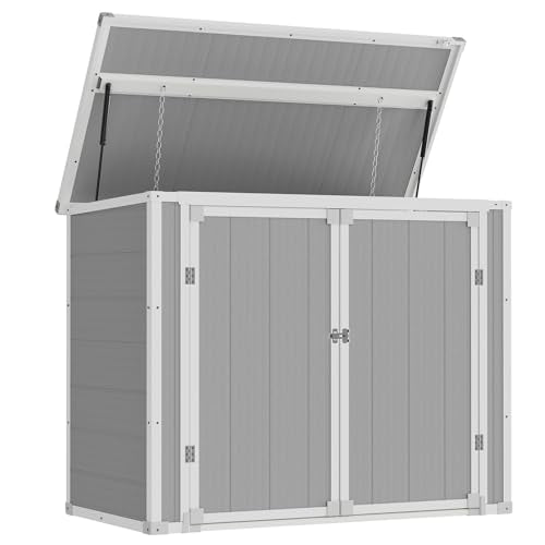 41 Cu Ft Outdoor Resin Storage Shed with Floor H7219