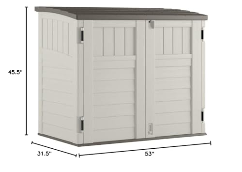 34 Cu Ft Capacity Horizontal Outdoor Storage Shed L669