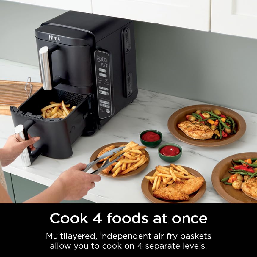 Black 8 QT 2-Basket Air Fryer X5734