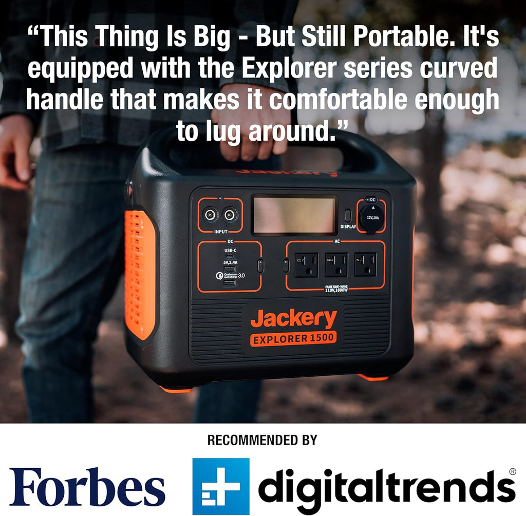 1534Wh Portable Power Station with AC Outlets J8124