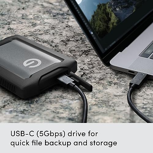 4TB Rugged Portable External Hard Drive HDD USB-C H96376