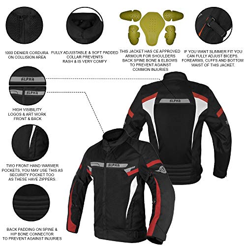 X-Large Red Motorcycle Jacket H980999